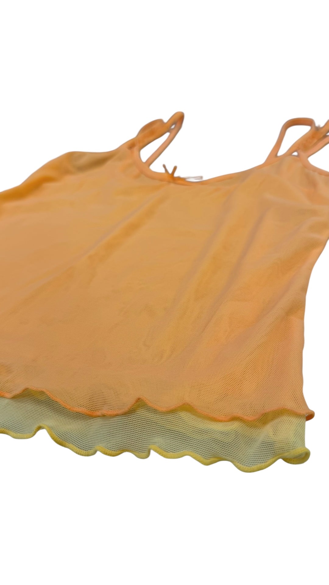 Vintage double layer mesh cami top