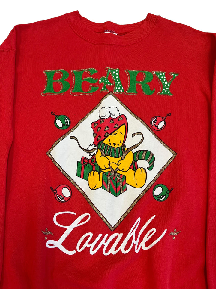 Vintage Christmas Sweatshirt Men's Large