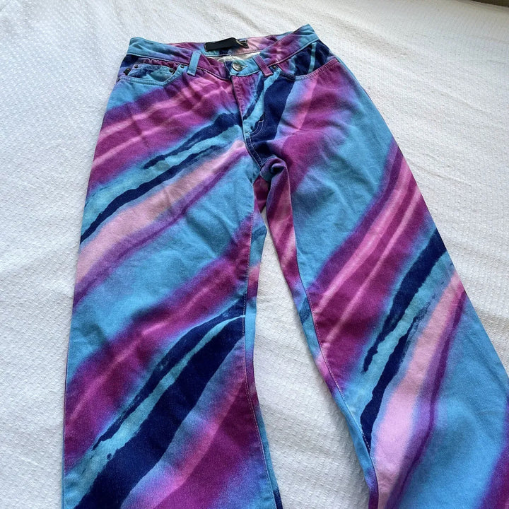 Just Cavalli y2k Rainbow Jeans Women’s Small(36)