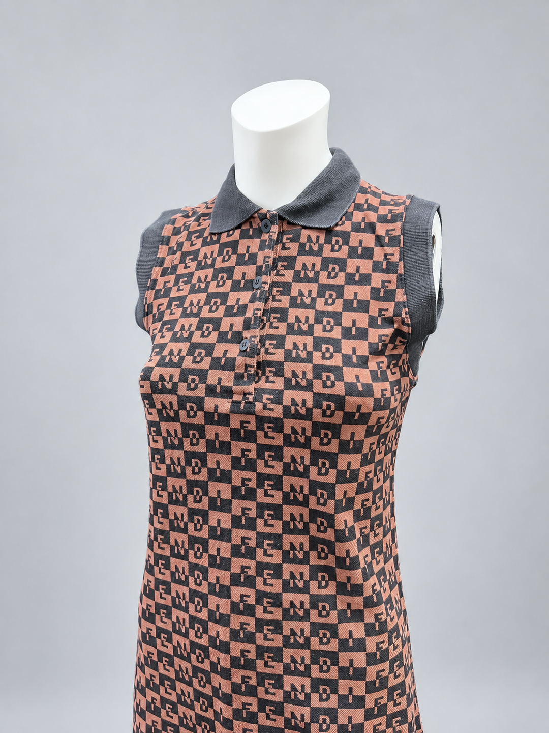 Fendi Vintage Monogram Polo Dress S/M