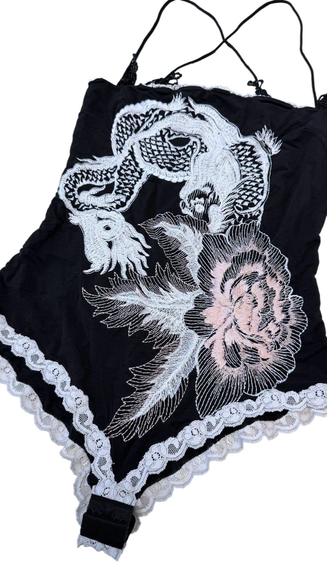 Gianfranco Ferré vintage embroidered dragon bodysuit