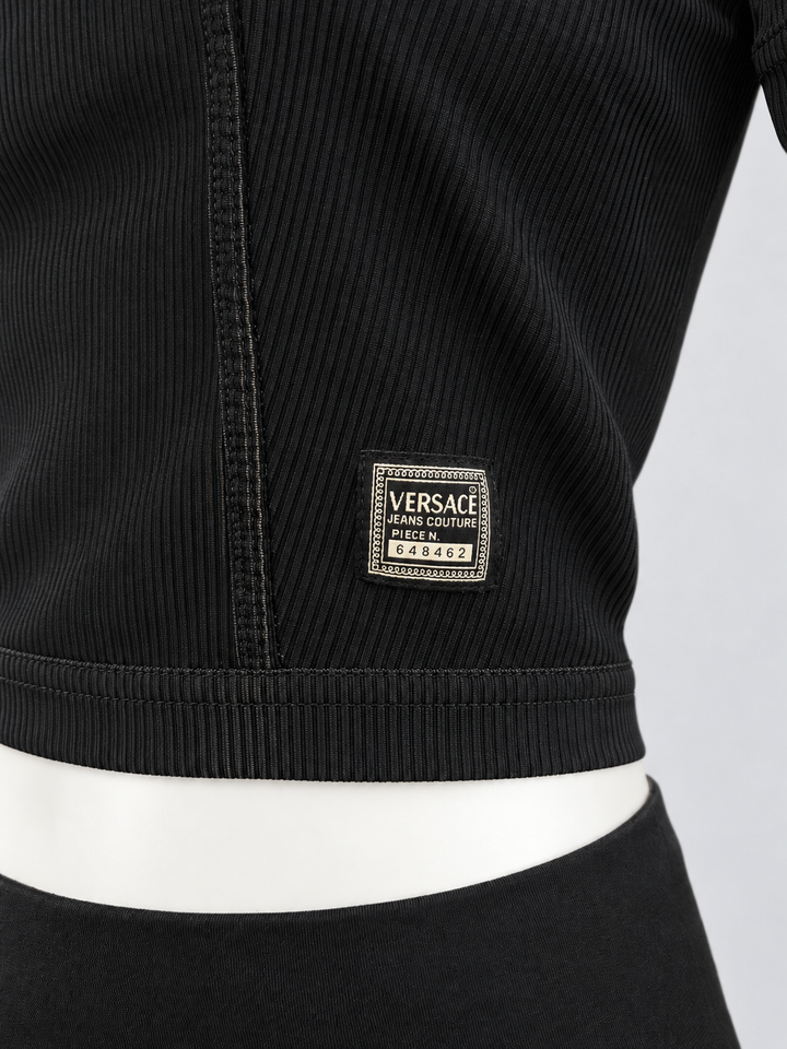 Versace Jeans Couture cropped zip top