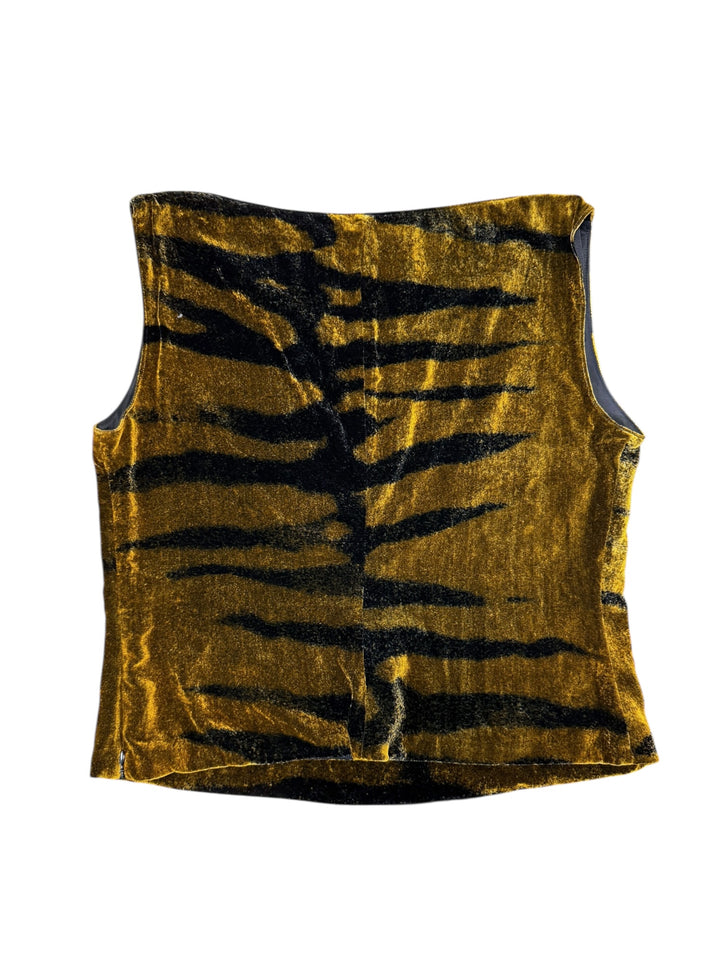 Class Roberto Cavalli ‘Velvet Tiger’ sleeveless top