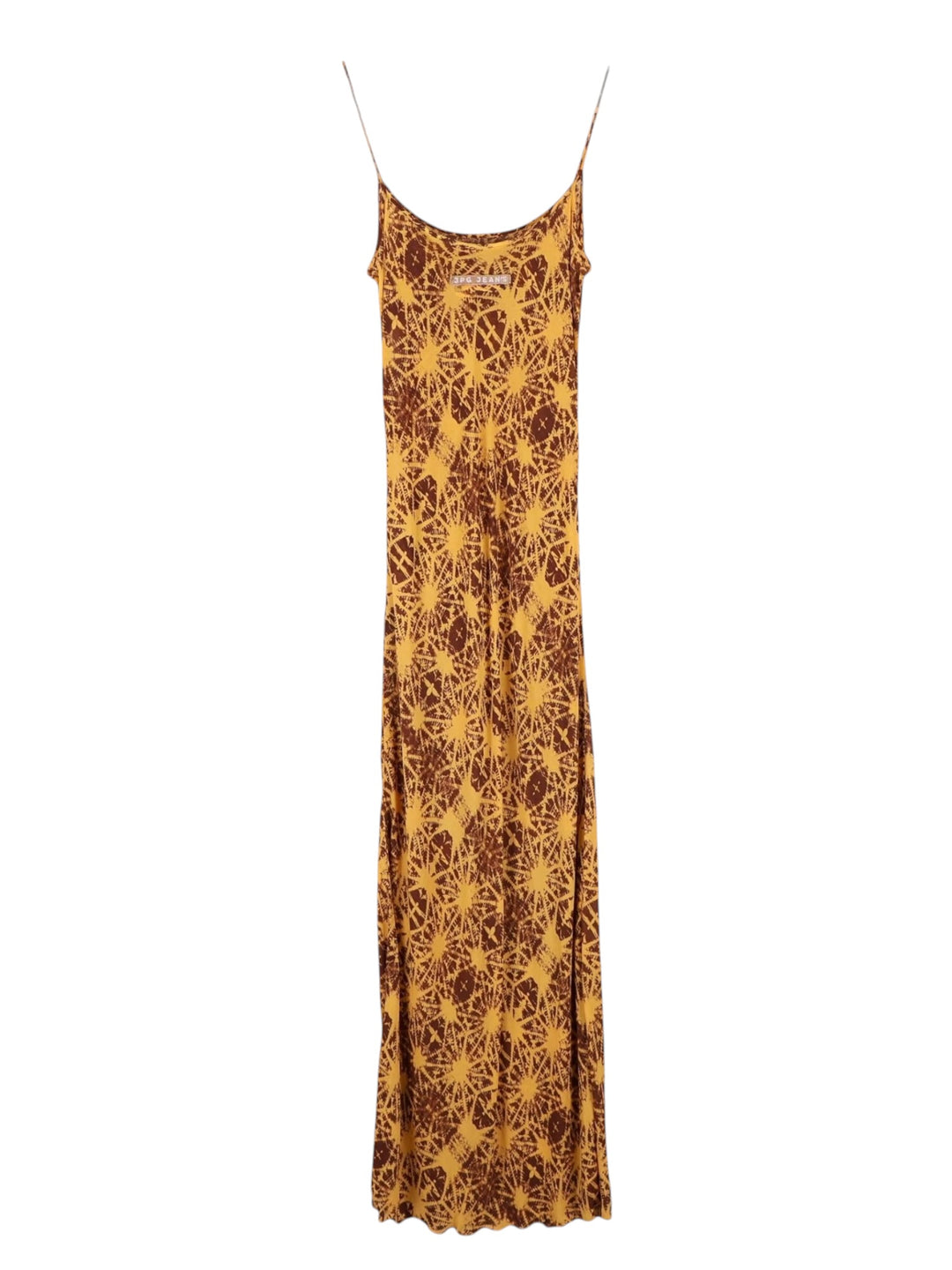 Jean Paul Gaultier abstract print slip maxi dress