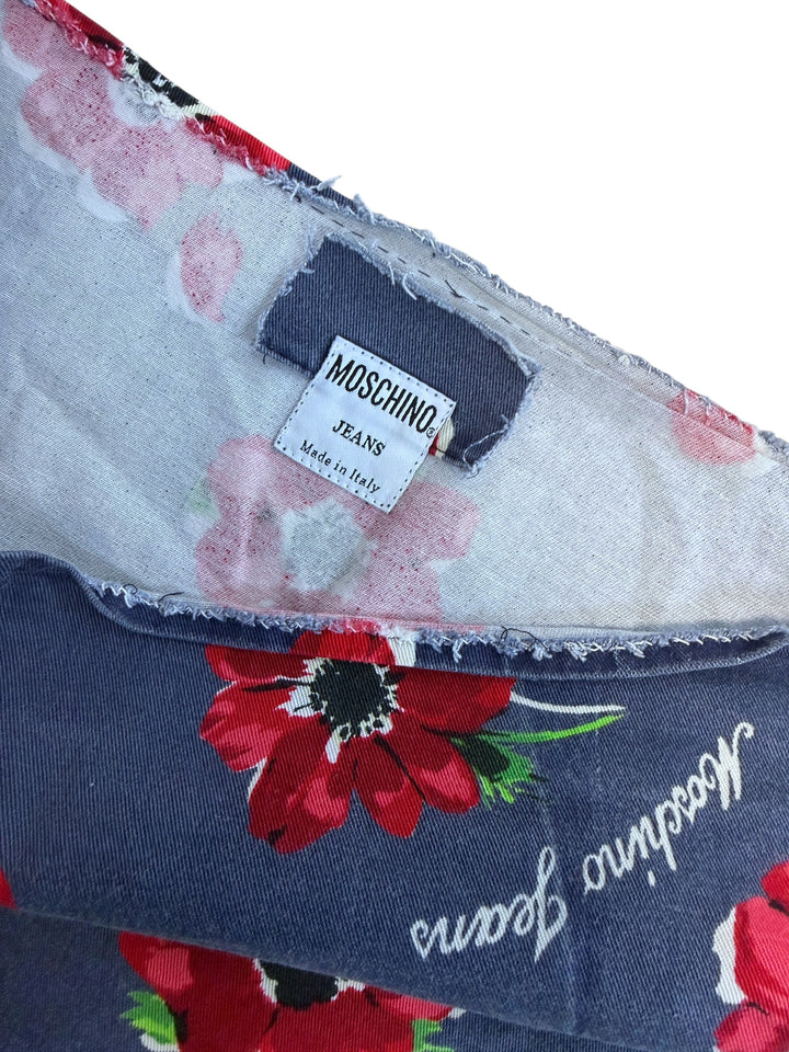 Moschino floral print mini skirt – designer vintage