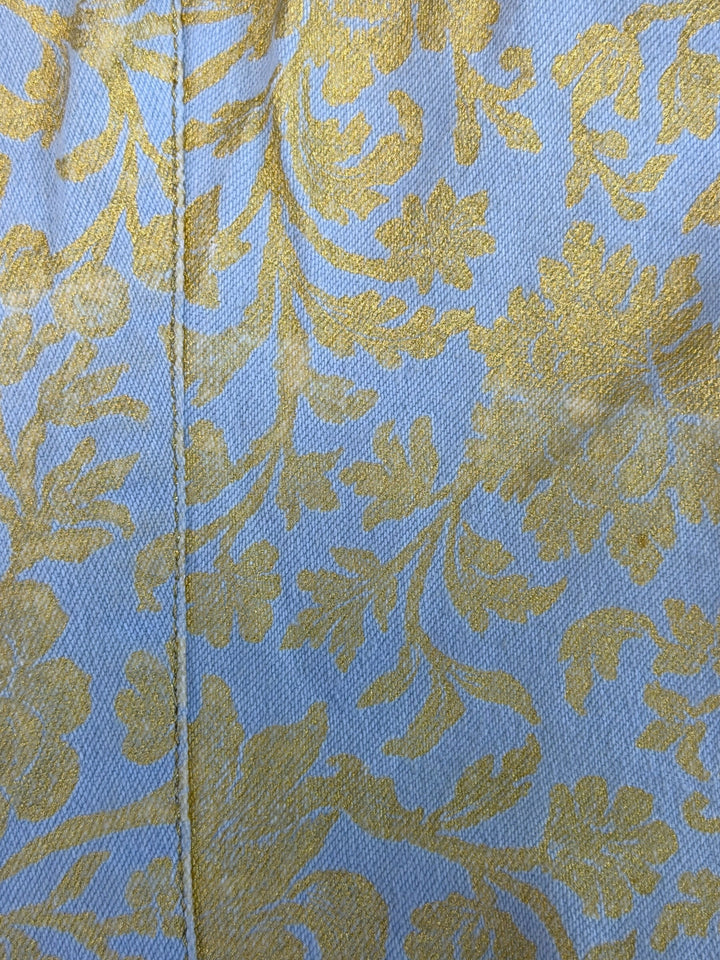 Just Cavalli floral jacquard denim jacket