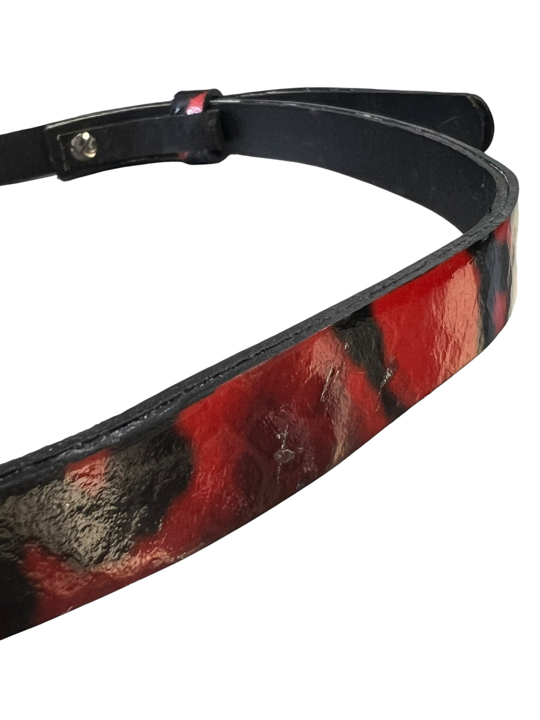Just Cavalli leather Snakeskin printed belt