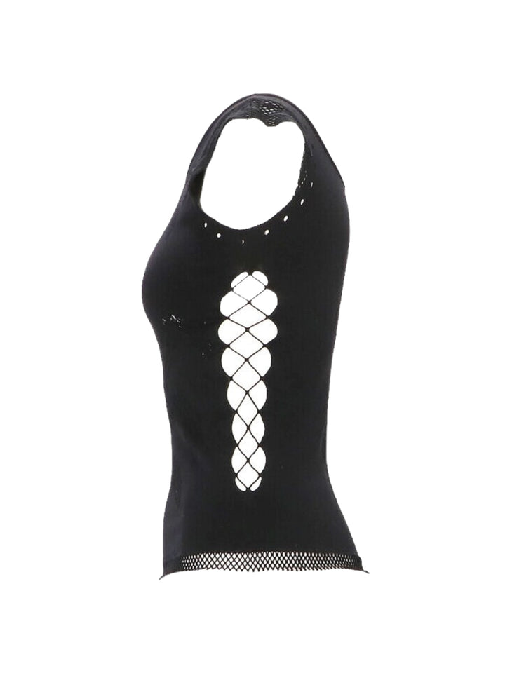 Just Cavalli y2k fishnet tank top women’s small