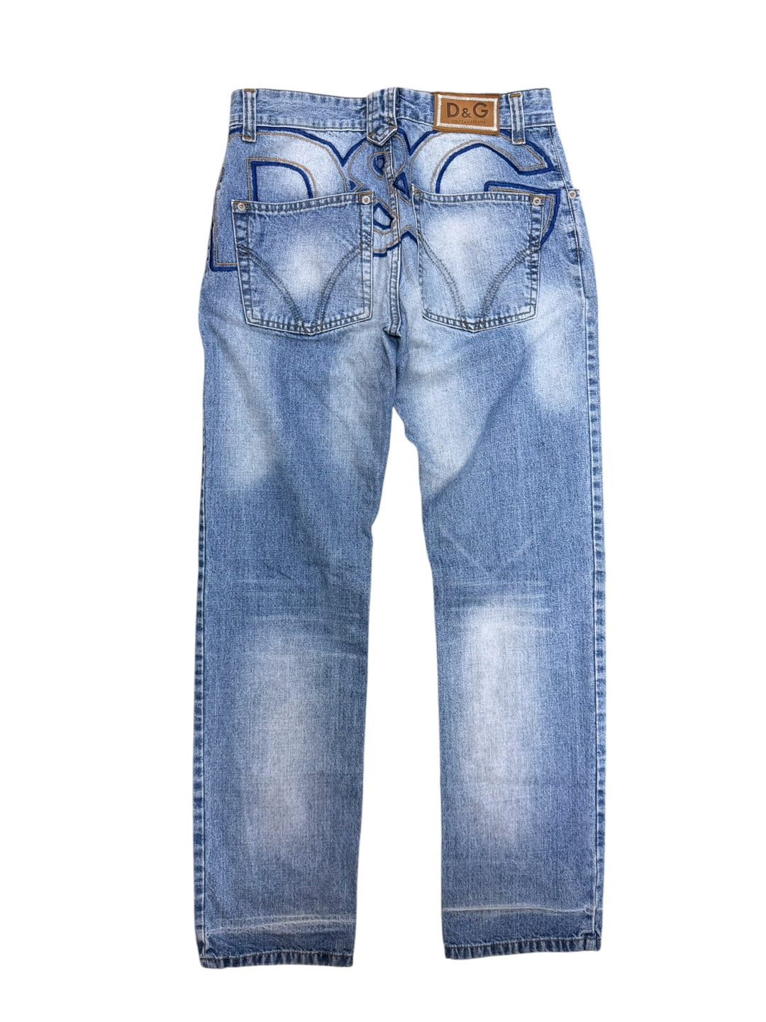 Dolce&Gabbana Y2K monogram straight leg jeans