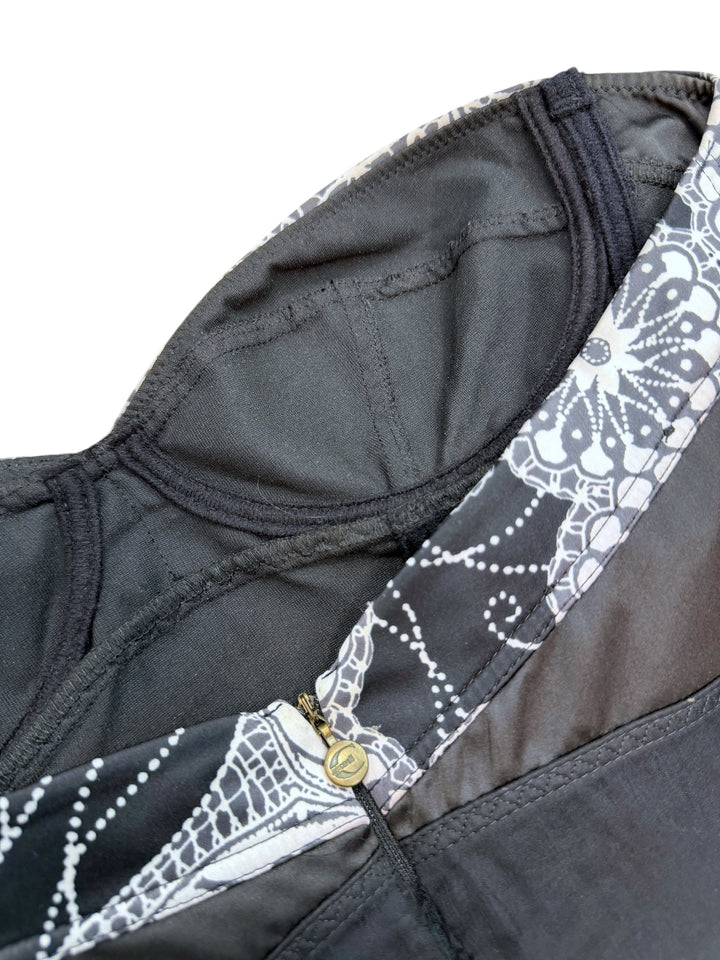 Just Cavalli vintage strapless black silk dress medium