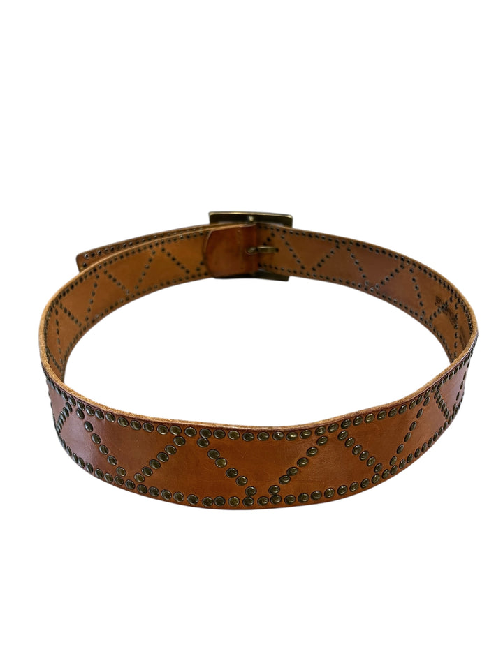Energie Vintage Studded Leather Belt