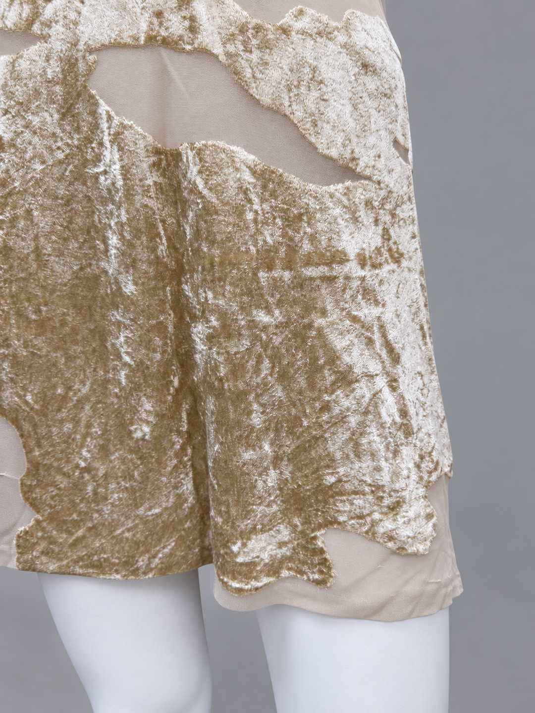 La Perla velvet & sheer mesh slip dress
