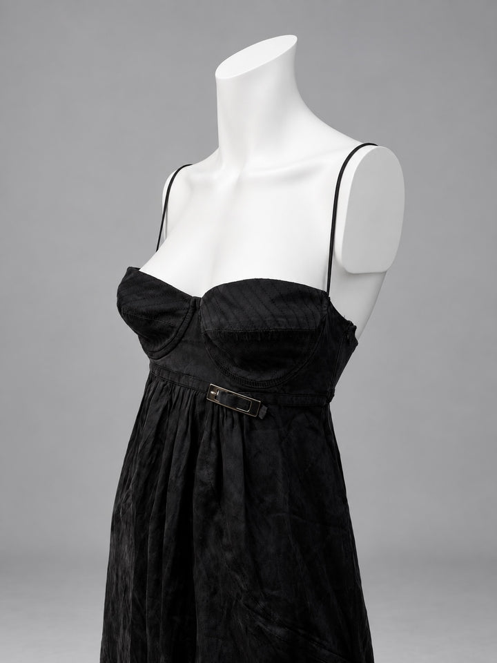 Blu Byblos silk bustier mini dress