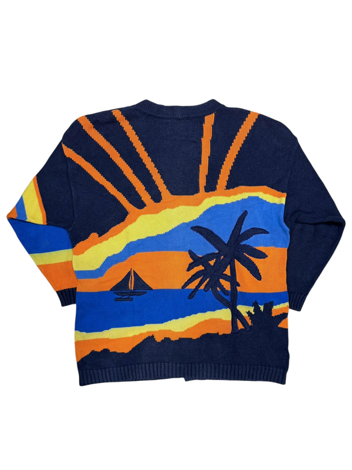 JC de Castelbajac Vintage Sunset Knit Cardigan