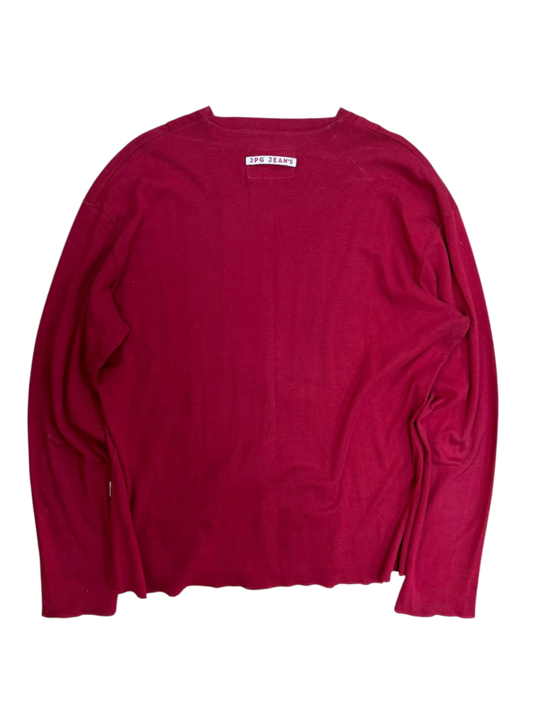 Jean Paul Gaultier pleated collage print sweatshirt