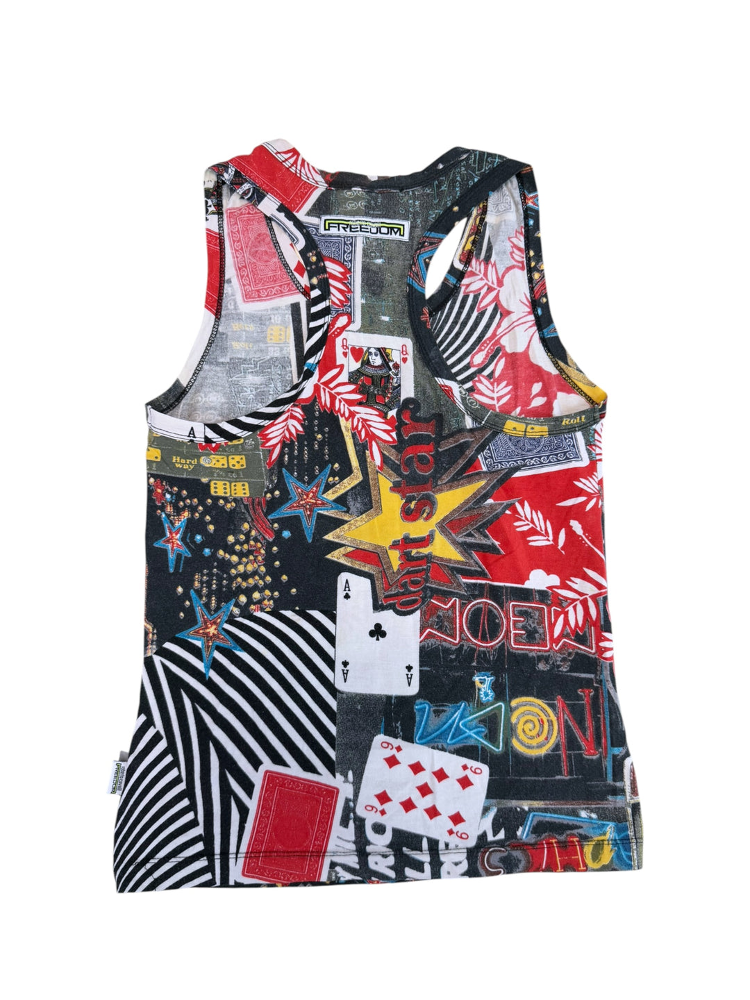 Roberto Cavalli Freedom casino print tank top
