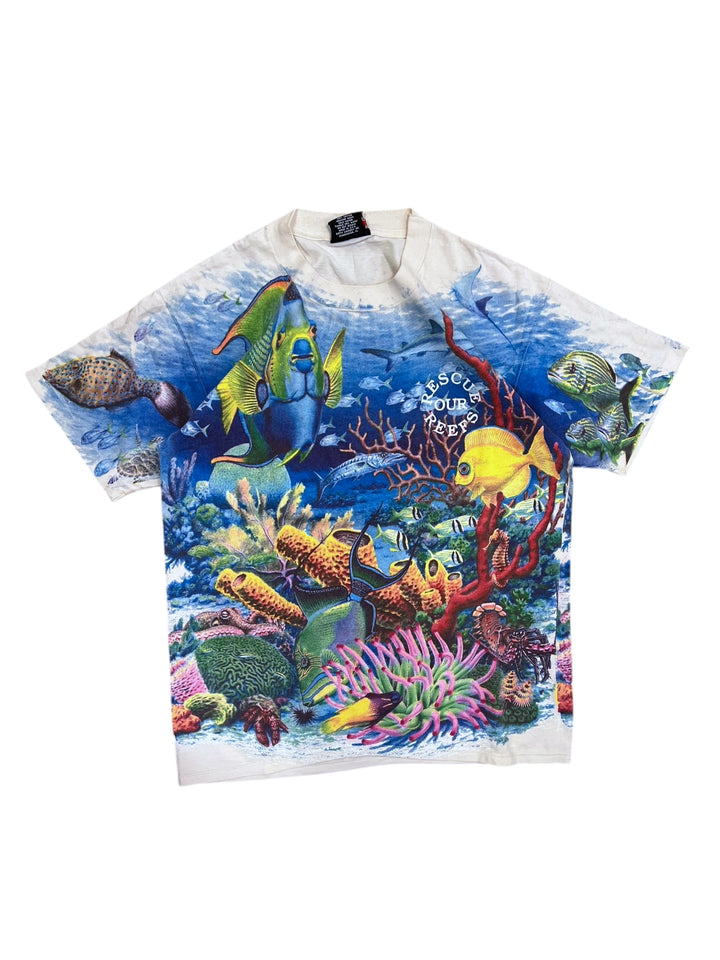Vintage Single Stitch Rescue Our Reef T-Shirt Men’s MEDIUM
