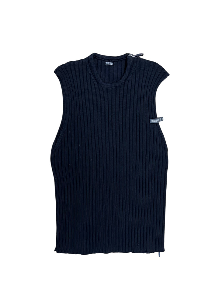 Killer Loop 2000’s side zippers sweater vest top Men’s small