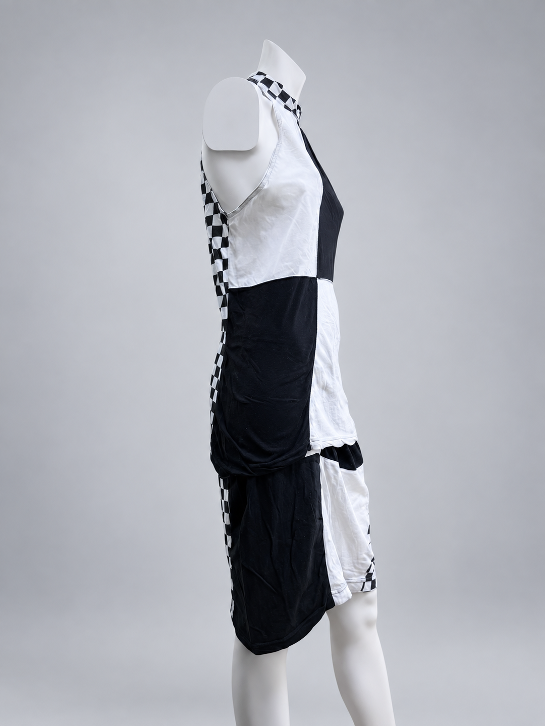 Rare Versace Jeans Couture checkerboard halter set