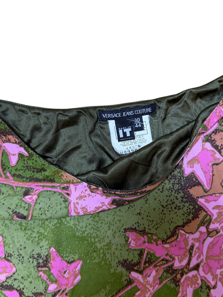 Versace Jeans Couture botanical ivy print skirt size IT 44 (EU 38)
