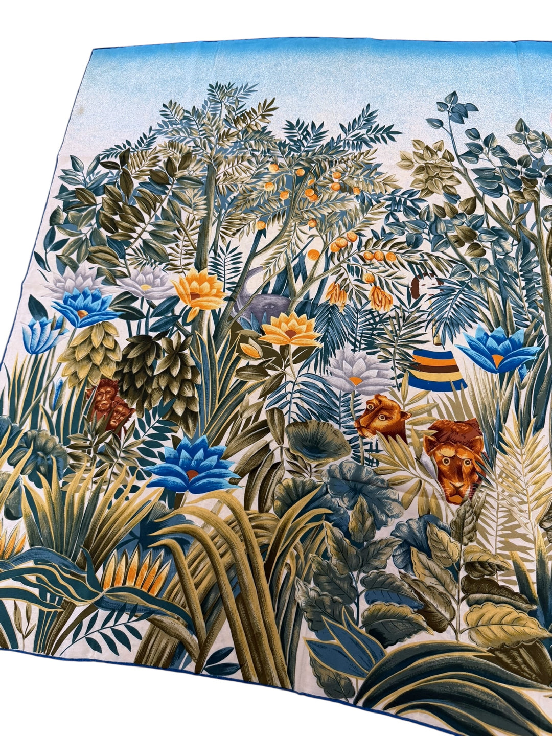 Fendi 1970s “Jungle Garden” Silk Scarf