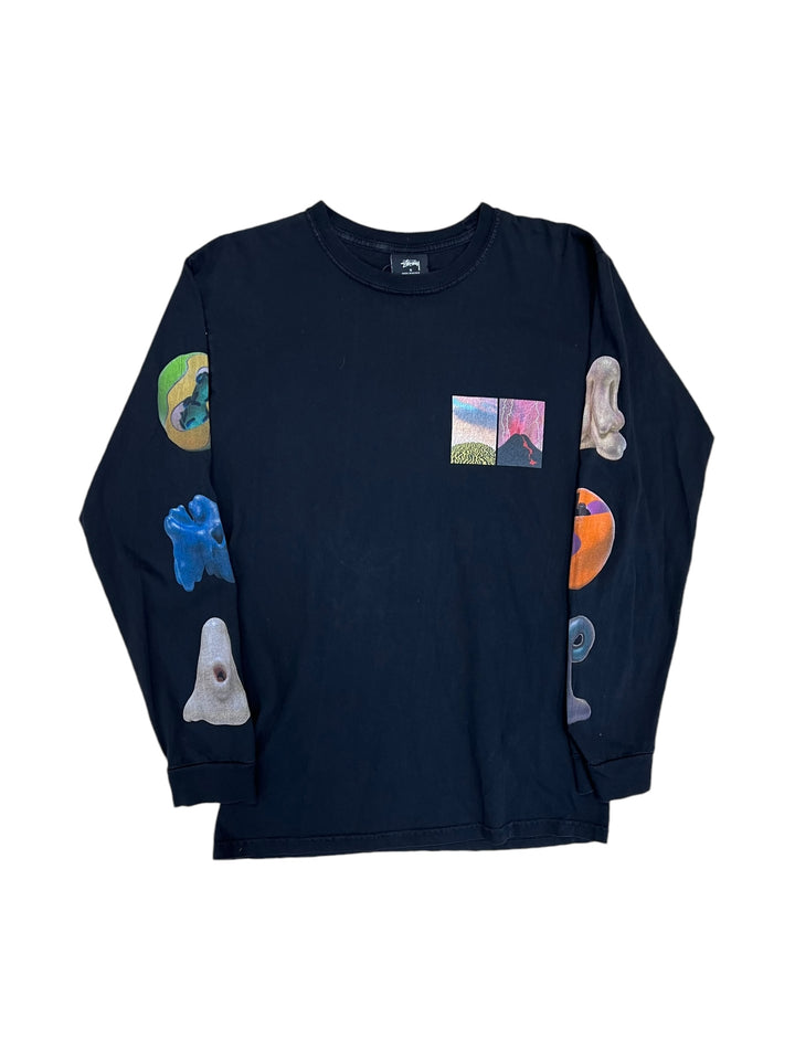 Stüssy y2k printed long sleeve top men’s small