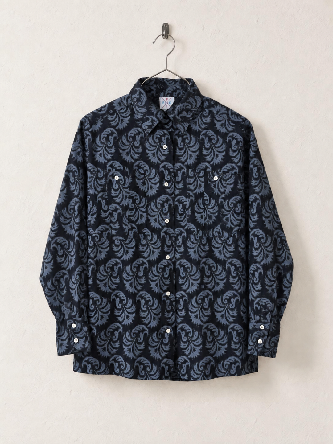 Fendi Vintage Paisley Cotton Shirt Men’s Large