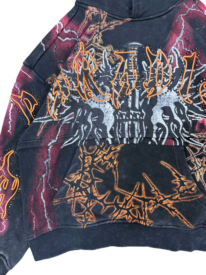Smoke Rise graphic embellished hoodie