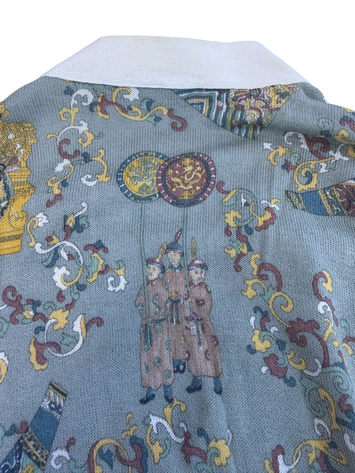 Etro milano oriental print silk blend cardigan