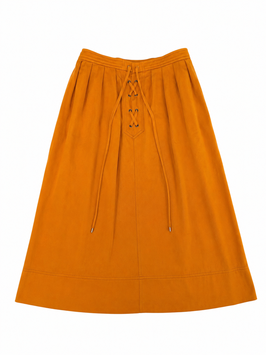 Yves Saint Laurent lace-up midi skirt