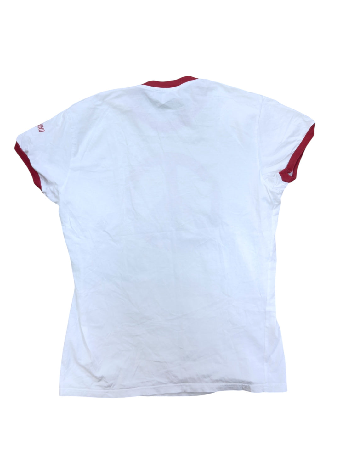 Moschino Peace symbol graphic ringer t-shirt