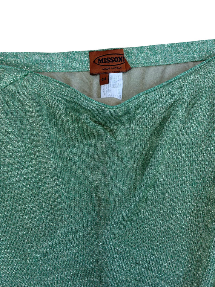 Missoni vintage metallic knit midi skirt