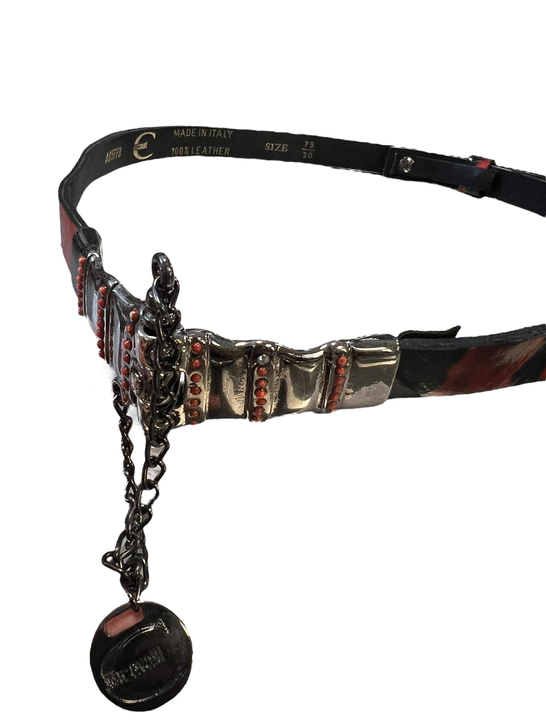Just Cavalli leather Snakeskin printed belt