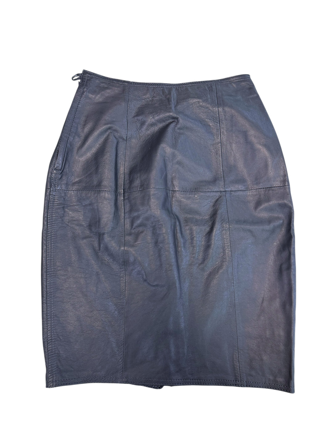 Les Copains lace-up leather skirt
