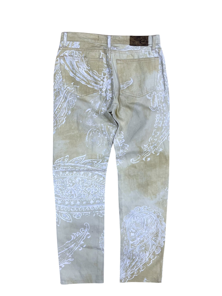Just Cavalli Vintage Paisley Print Jeans Small