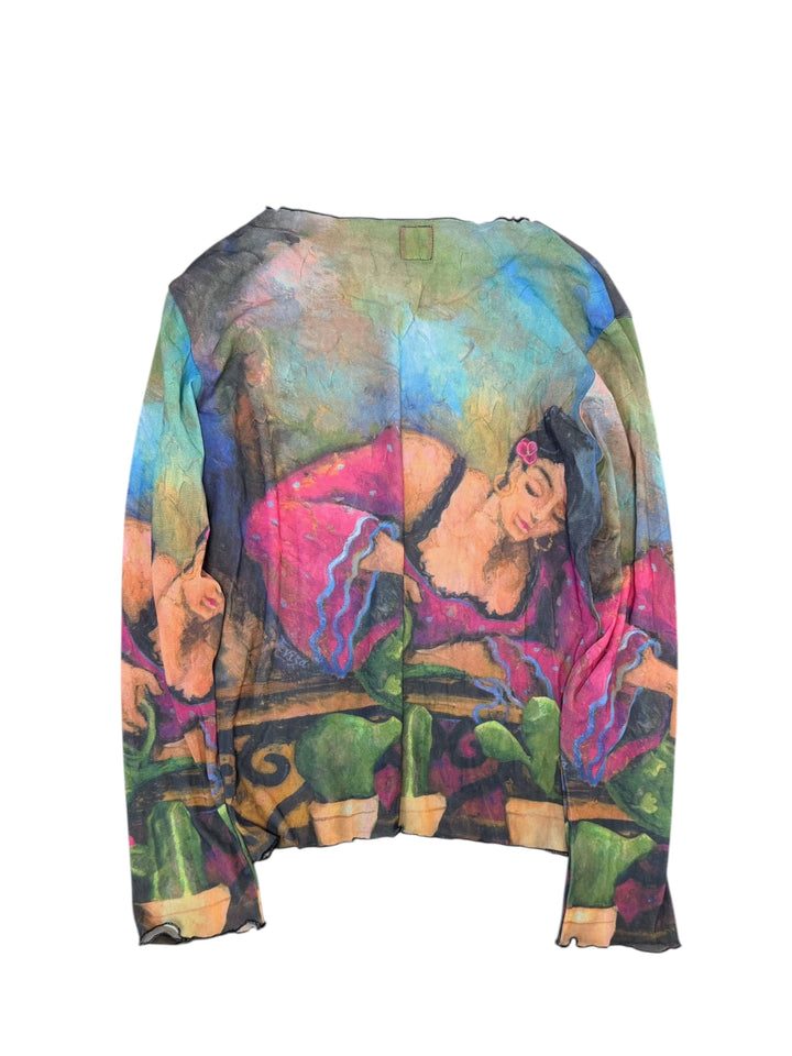 Aventure des Toiles 2000s Artistic Sheer Top