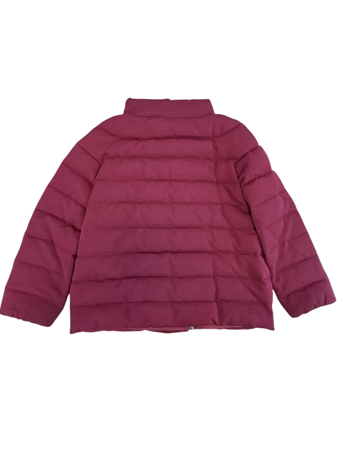 Moncler Gamme Rouge burgundy wool blend down jacket