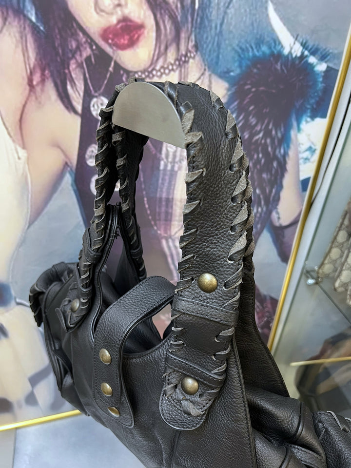 Chloé Fall 2004 Black Leather Silverado Bag