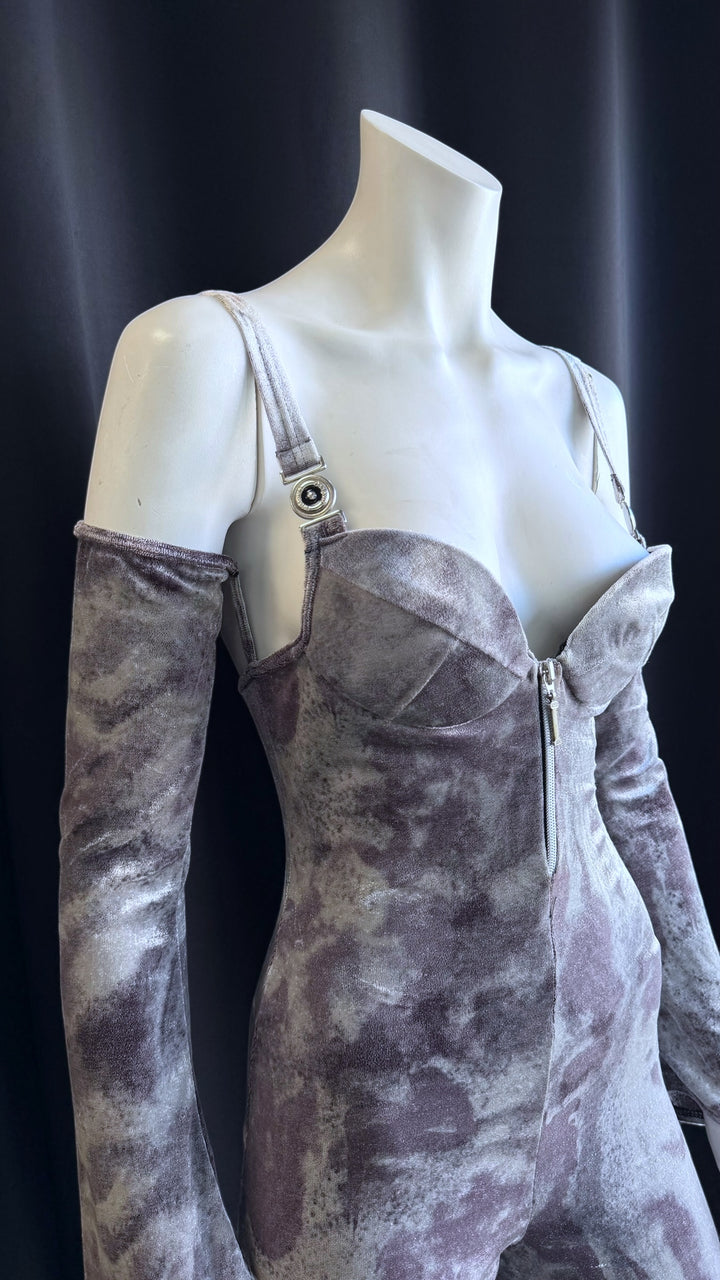 Ottavio Piragino velvet effect jumpsuit small