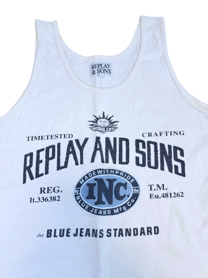Replay Replay & Sons graphic tank top