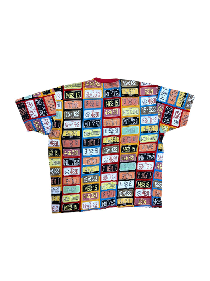 Moschino license plate print vintage Tshirt men’s Extra large