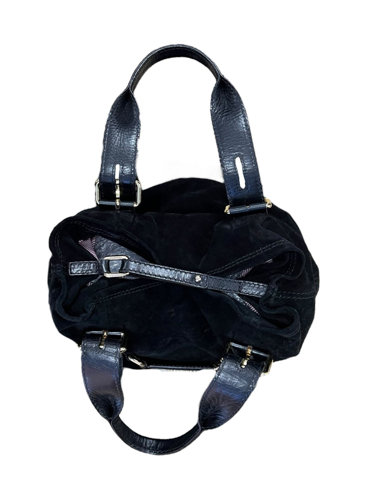 Dsquared2 vintage suede leather black handbag