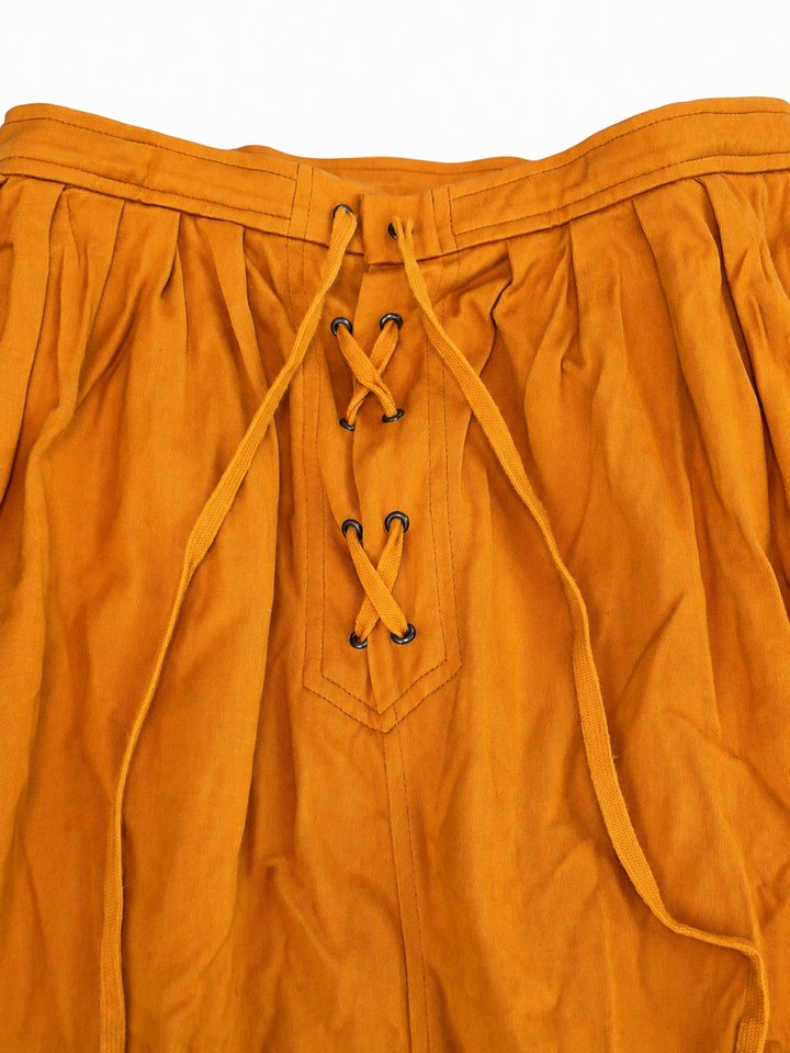 Yves Saint Laurent lace-up midi skirt