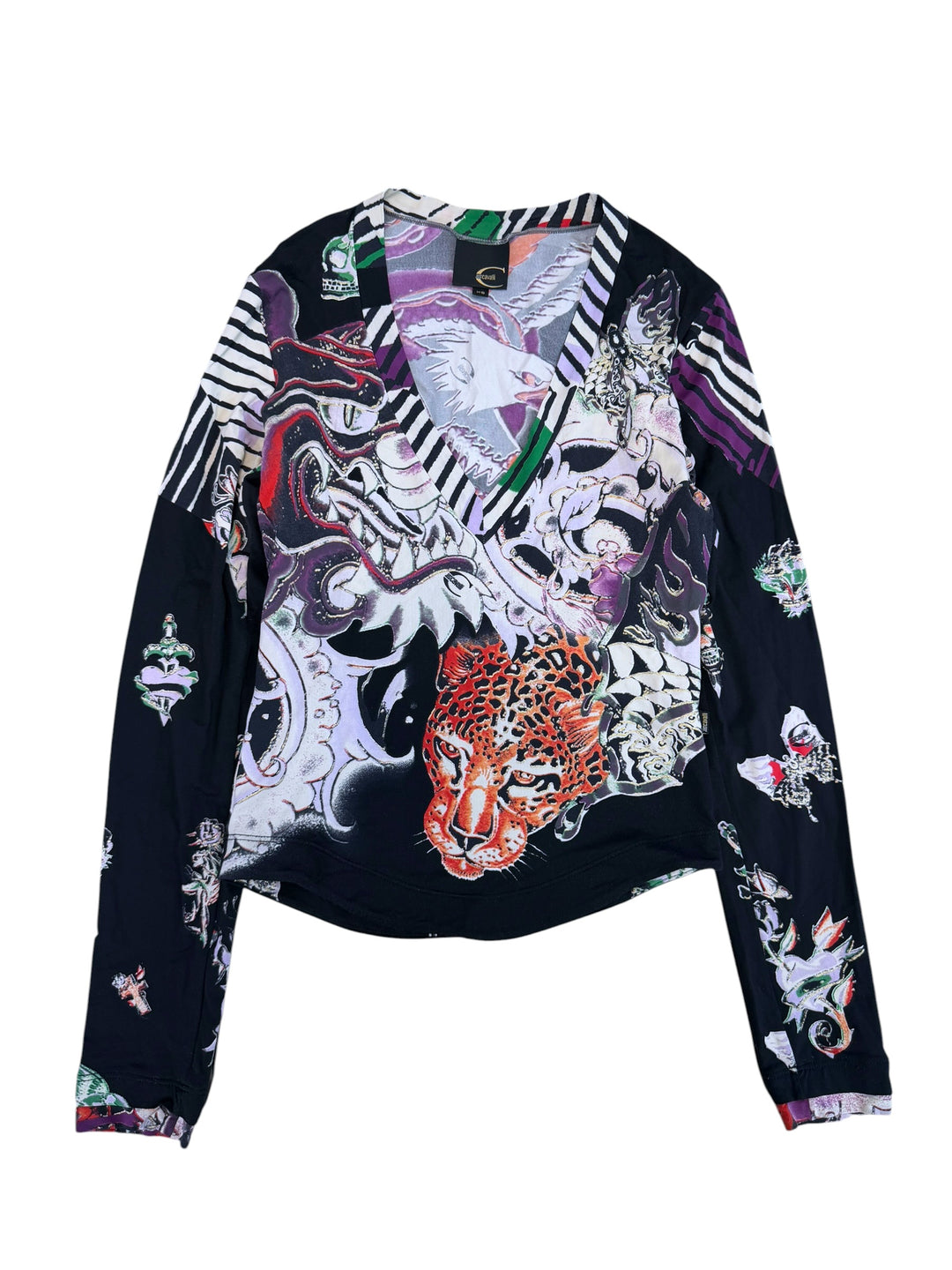 Just Cavalli vintage grunge print top