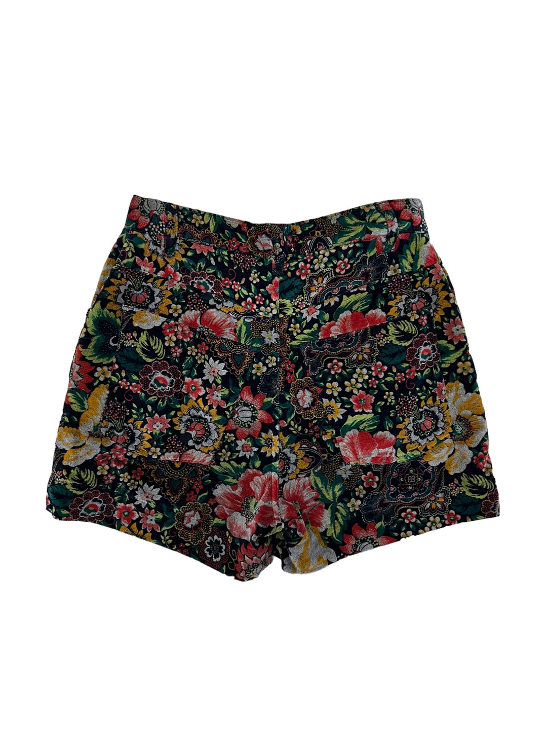 KENZO Vintage 80’s velour printed shorts women’s small(36)