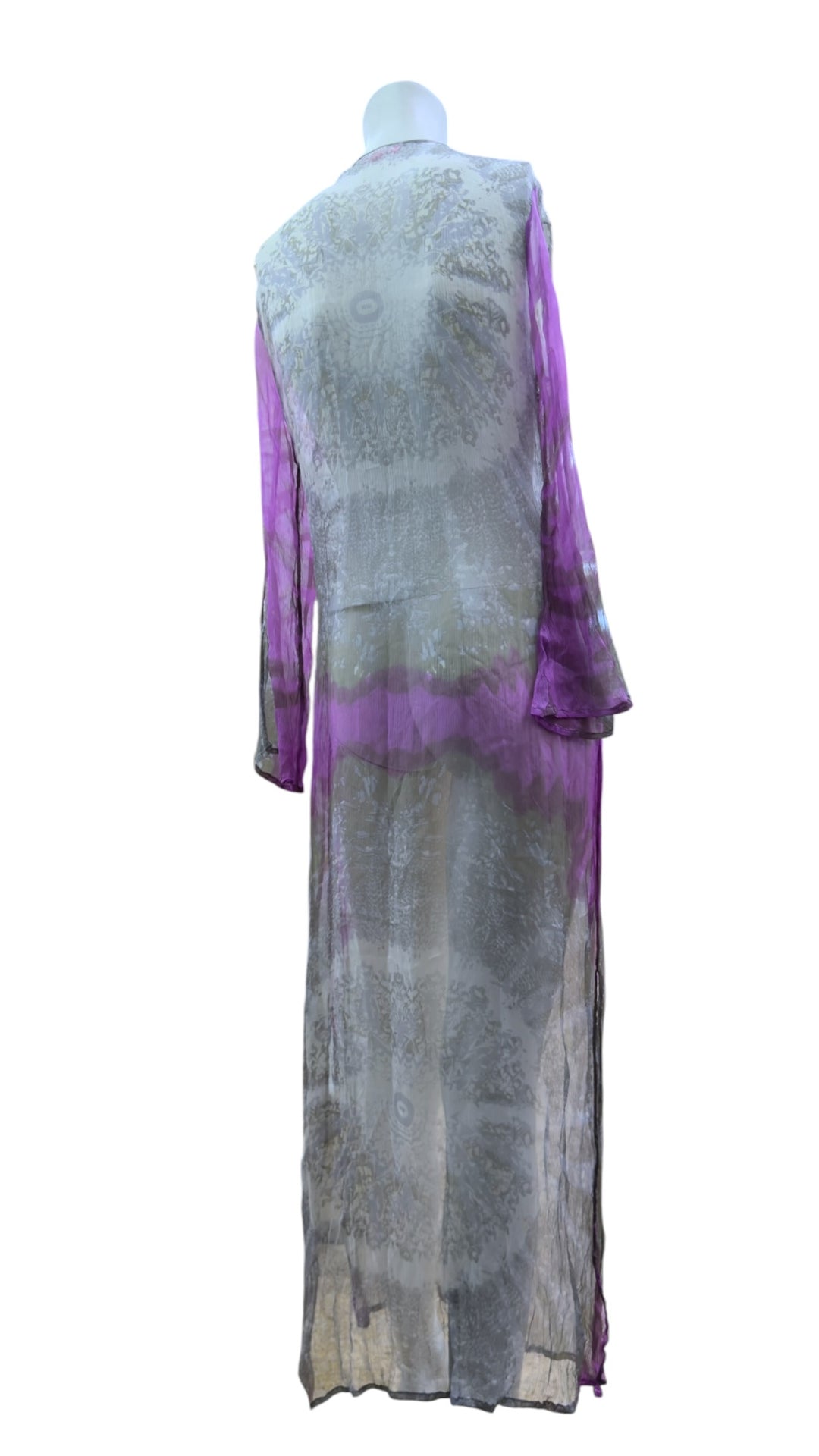 Omai embellished sheer maxi dress