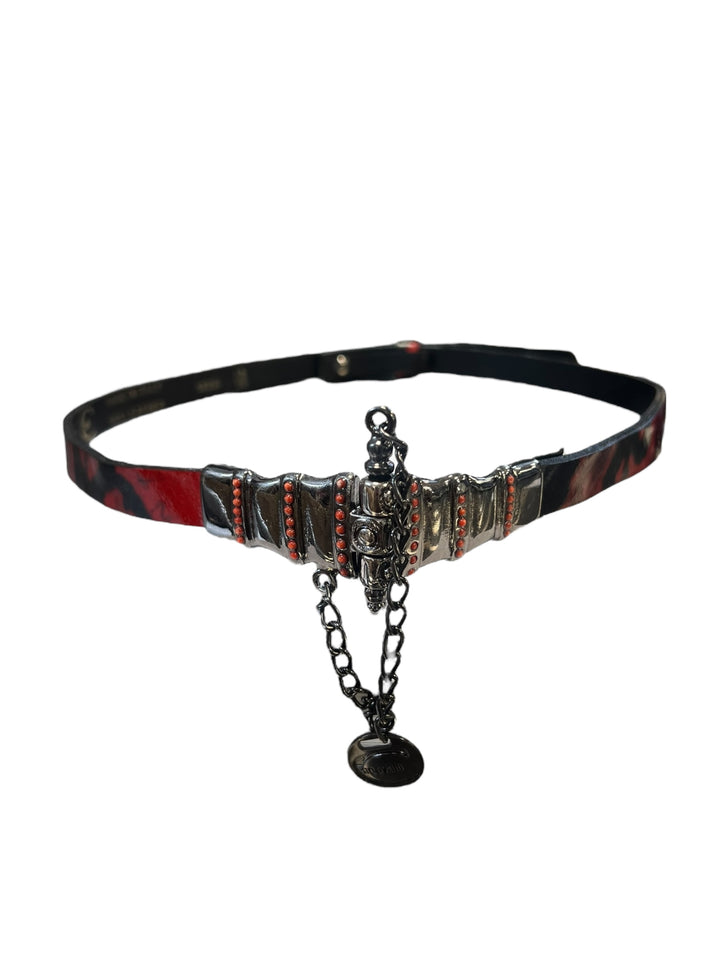 Just Cavalli leather Snakeskin printed belt
