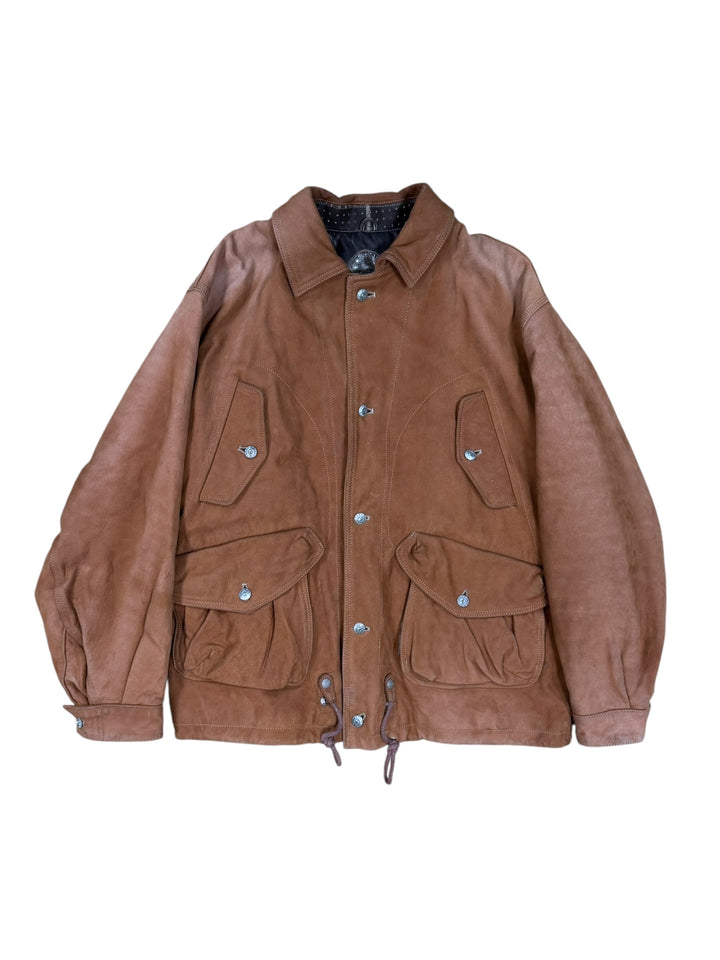 Diesel Vintage Leather Military Aviator Flight Coat