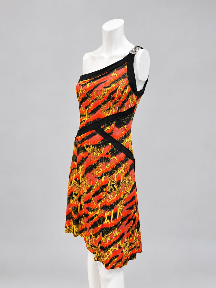 Versace Jeans 2000s printed dress