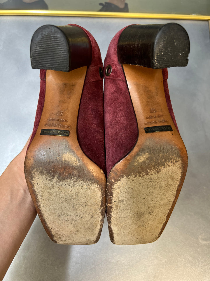 Dolce&Gabbana Suede Studded High Heels Size eu37